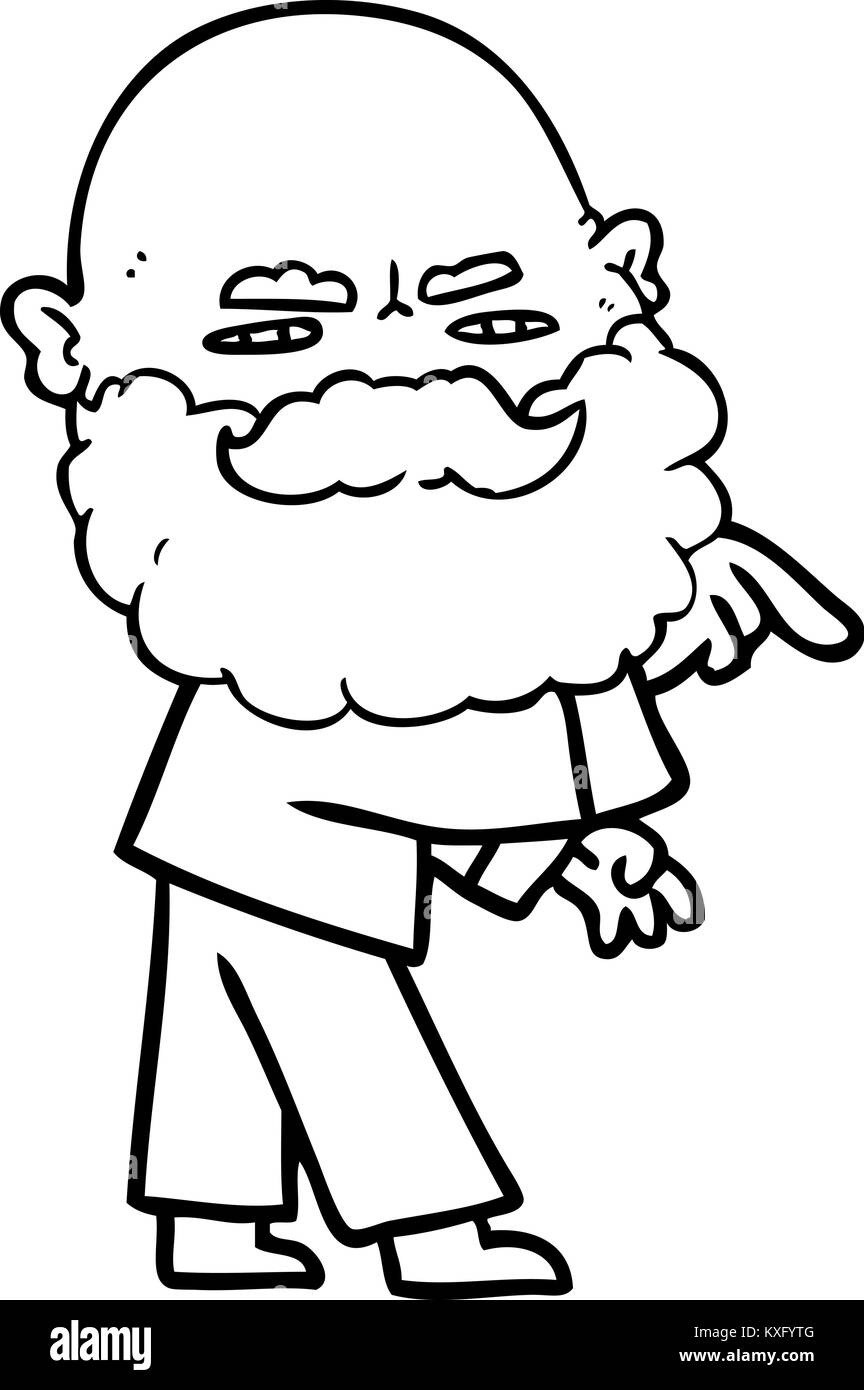 Grumpy old man Black and White Stock Photos & Images - Alamy