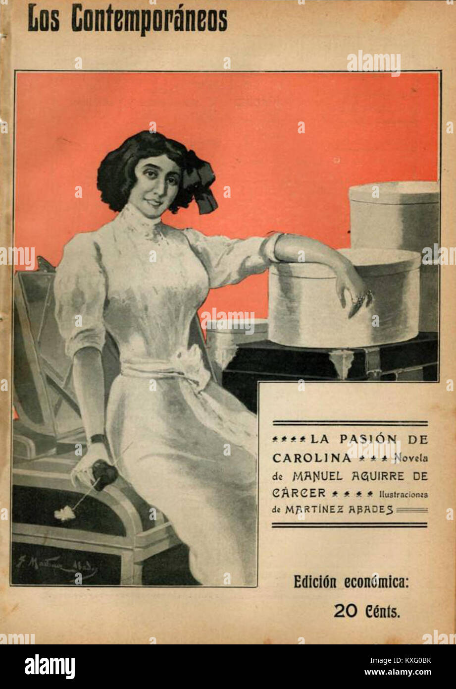 1910-06-03, Los Contemporáneos, La pasión de Carolina, de Manuel Aguirre de Cárcer, Martínez Abades Stock Photo