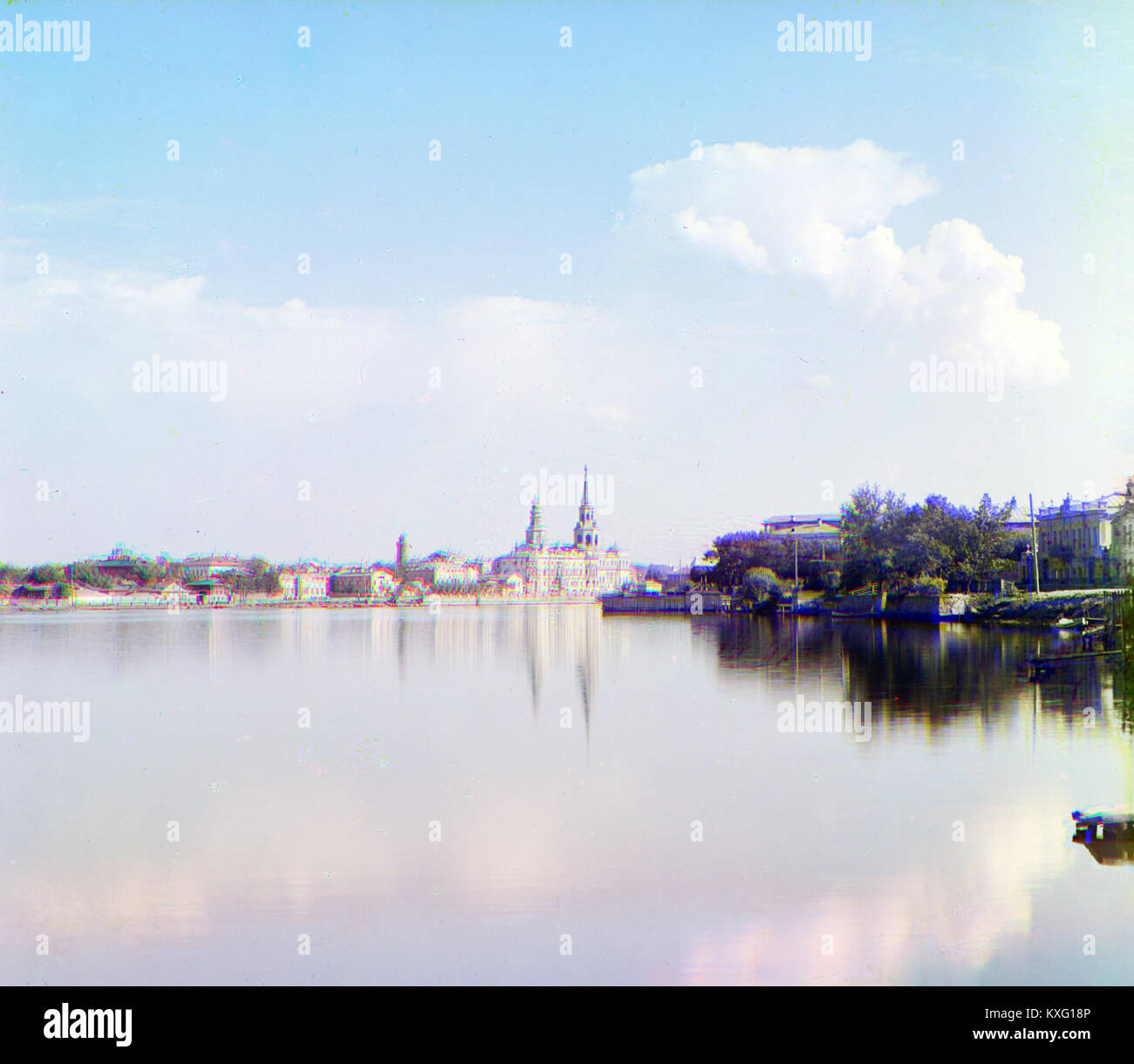 1910Городской пруд левый берег Stock Photo - Alamy