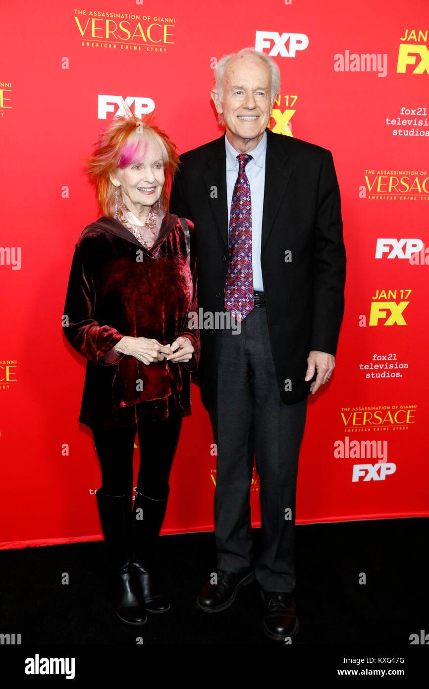 Los Angeles, CA, USA. 8th Jan, 2018. Shelley Fabares, Mike Farrell at