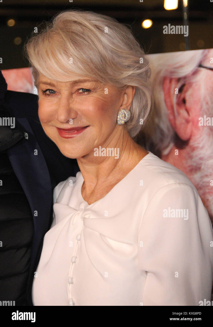 West Hollywood, California, USA. 9th January, 2018. Actress Helen Mirren attends the Los Angeles Premiere of 'The Leisure Seeker' at Pacific Design Center on January 9, 2018 in West Hollywood, California. Photo by Barry King/Alamy Live News Stock Photo