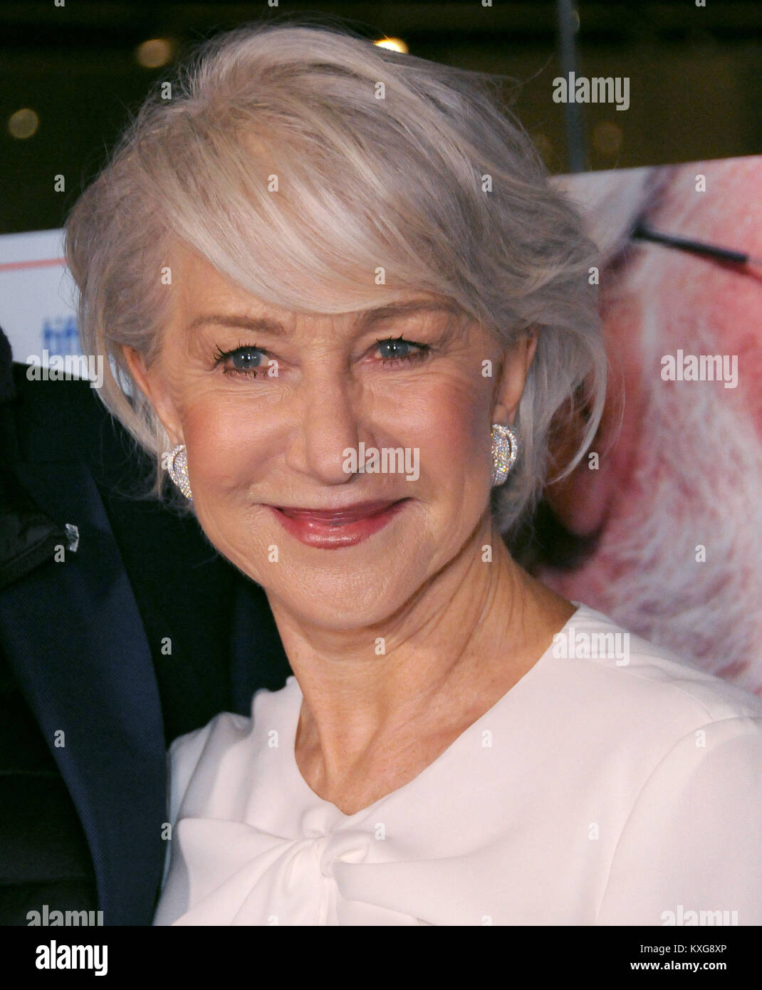 West Hollywood, California, USA. 9th January, 2018. Actress Helen Mirren attends the Los Angeles Premiere of 'The Leisure Seeker' at Pacific Design Center on January 9, 2018 in West Hollywood, California. Photo by Barry King/Alamy Live News Stock Photo