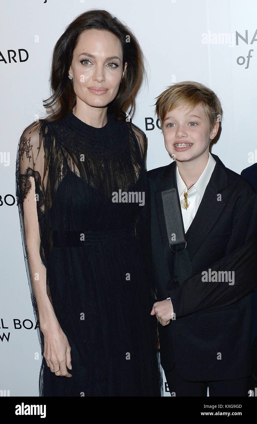 New York, NY, USA. 9th Jan, 2018. Angelina Jolie, Shiloh Jolie Pitt at