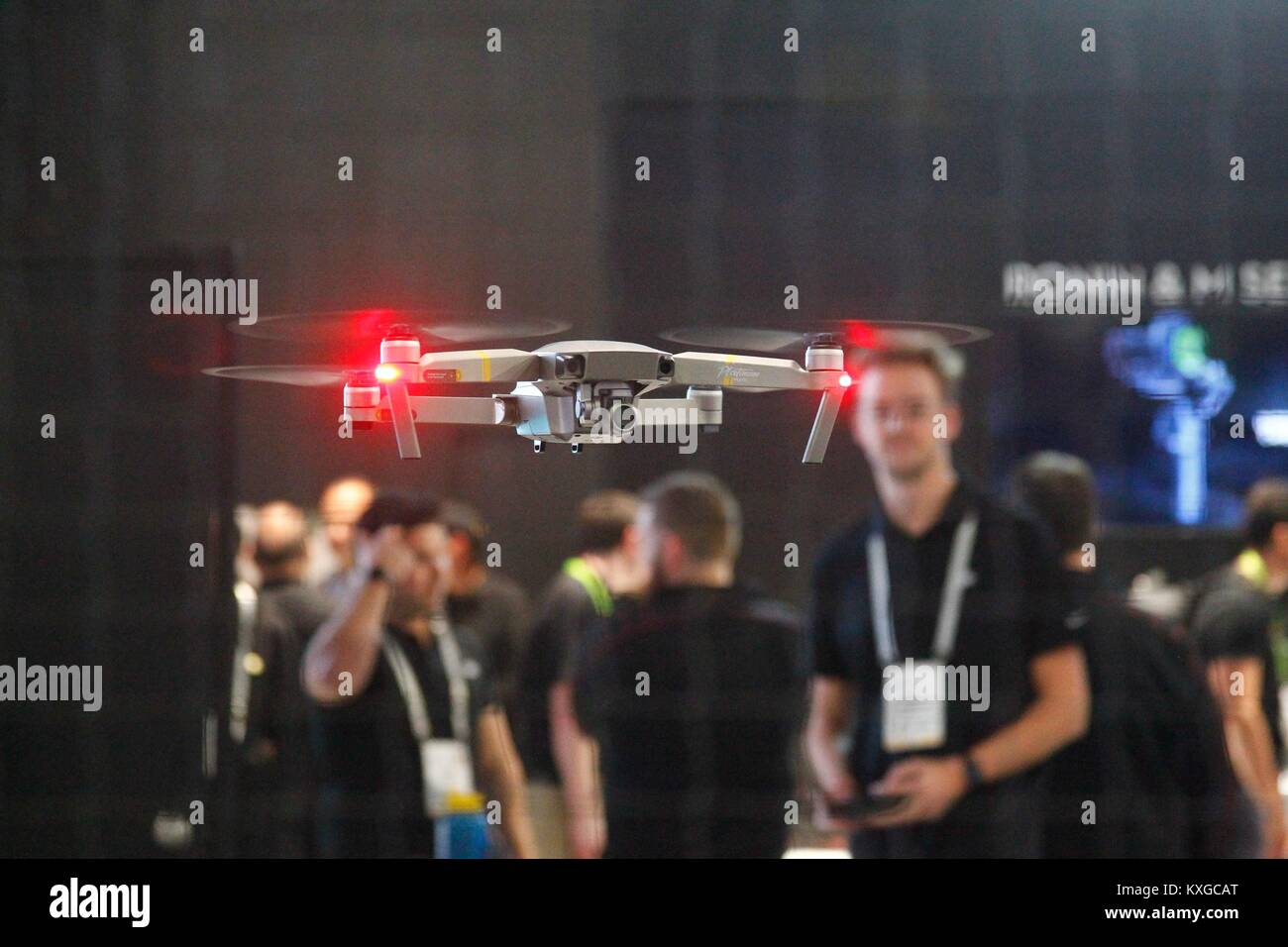 Las Vegas, NV, USA. 9th Jan, 2018. DJI drones in attendance for 2018