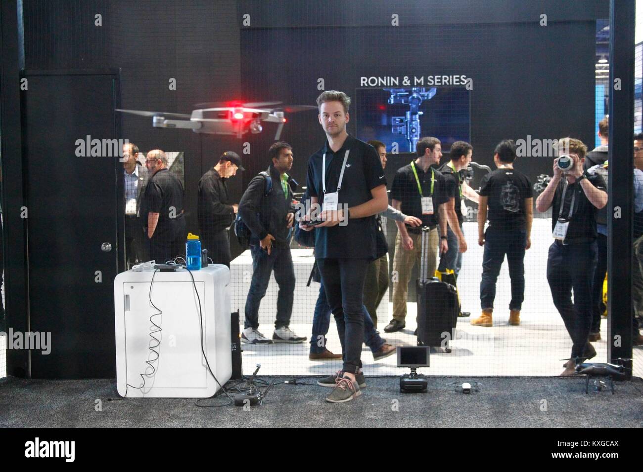Las Vegas, NV, USA. 9th Jan, 2018. DJI drones in attendance for 2018