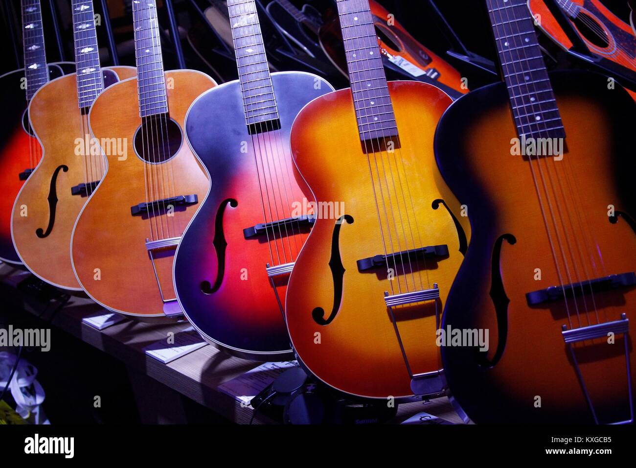 Las Vegas, NV, USA. 9th Jan, 2018. Gibson guitars in attendance for