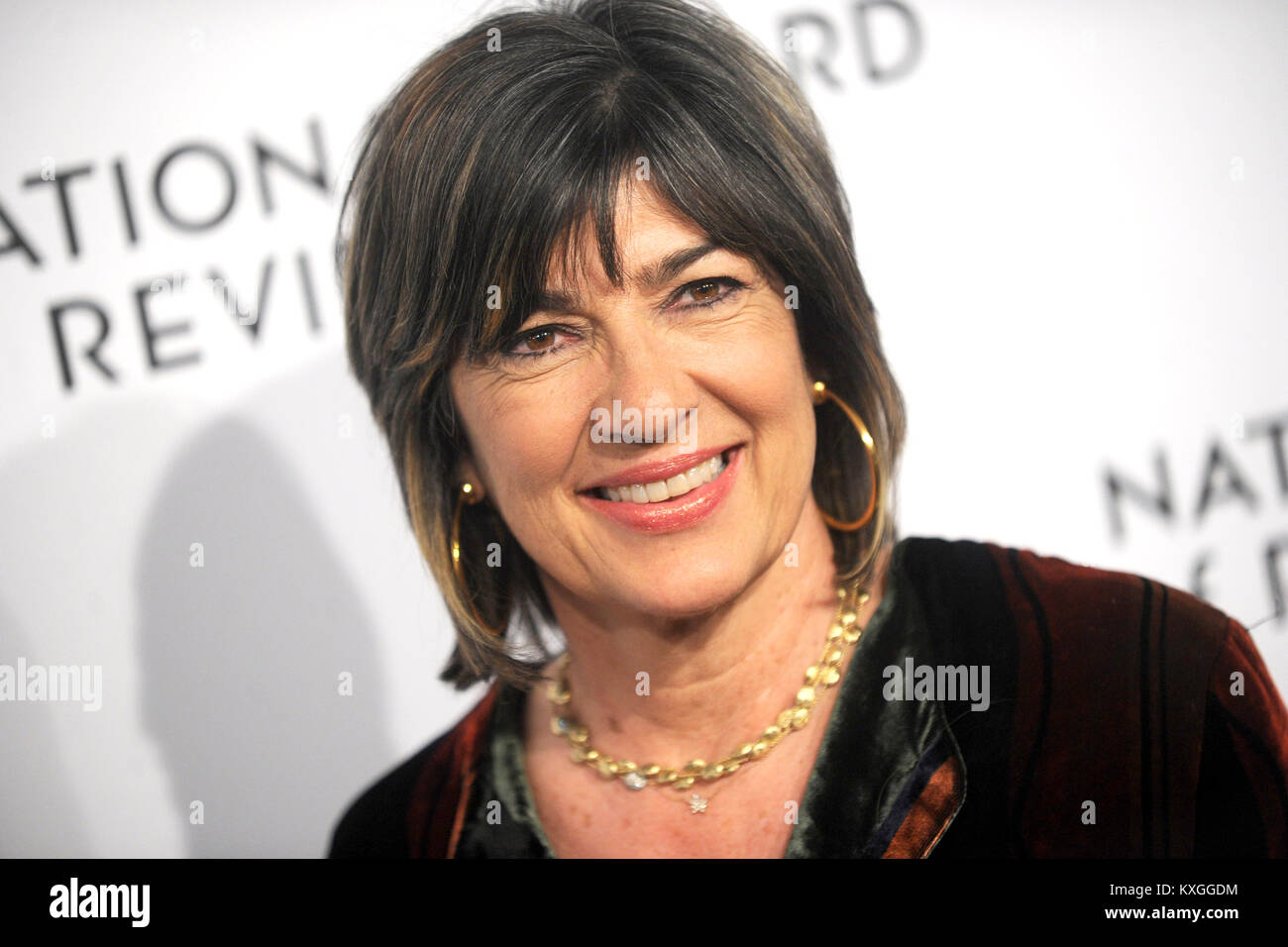 New York, USA. 09th Jan, 2018. Christiane Amanpour attends the National Board of Review Annual Awards Gala at Cipriani 42nd Street on January 9, 2018 in New York City. Credit: Geisler-Fotopress/Alamy Live News Stock Photo