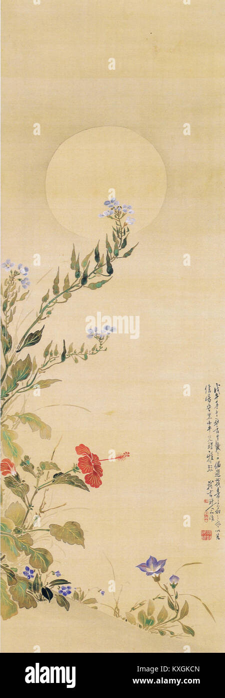This is a painting from the Ansei period (1854-1860) in Japan ...
