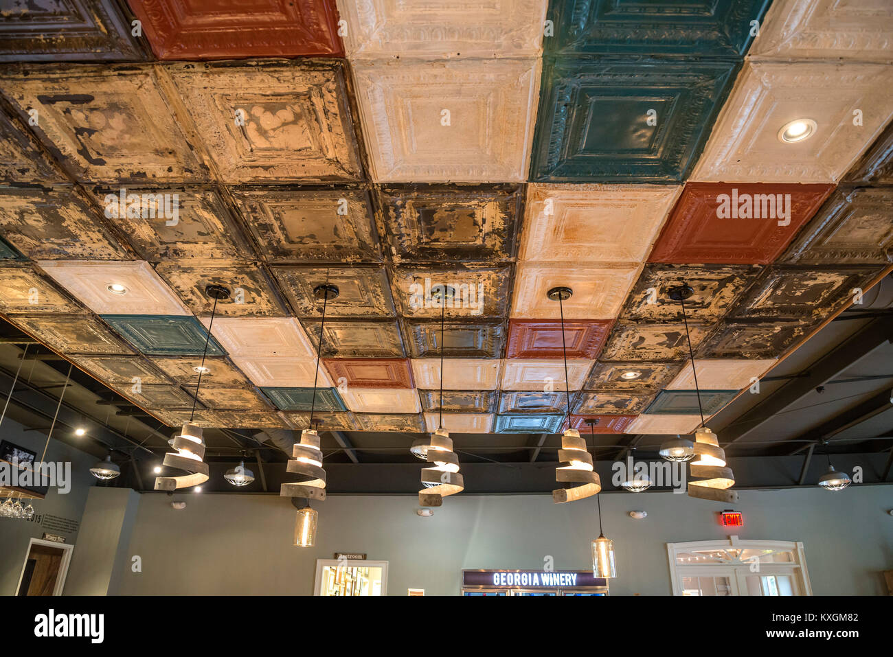 Antique Ceiling Tiles Stock Photos Antique Ceiling Tiles Stock