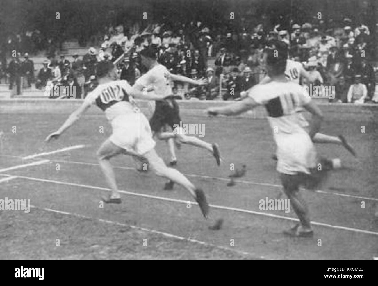 1912 Athletics men's 4x100 metre final Stock Photo Alamy