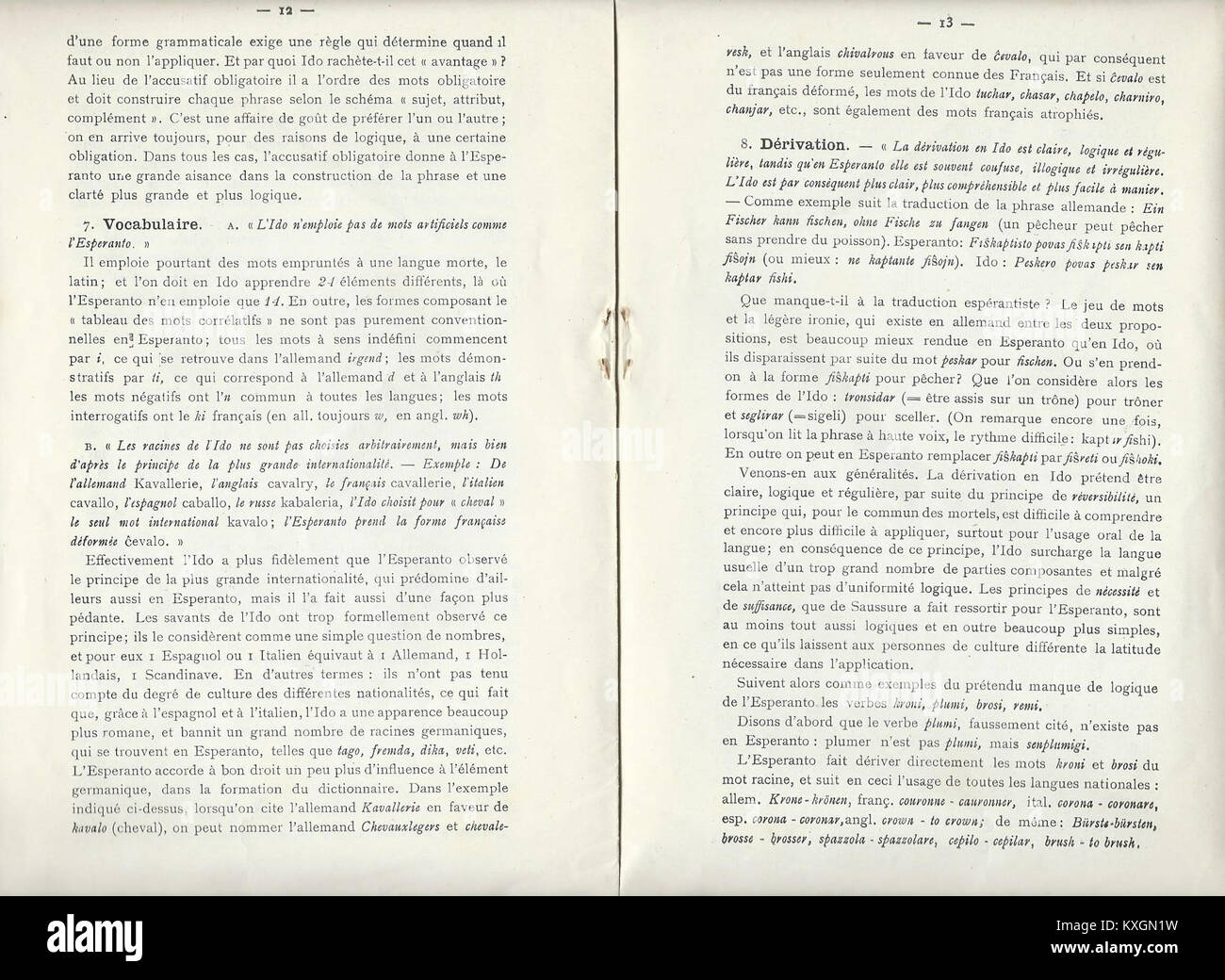 Ido Language Example The 1913 publication 'Vérité' examines the development of Esperanto and ...