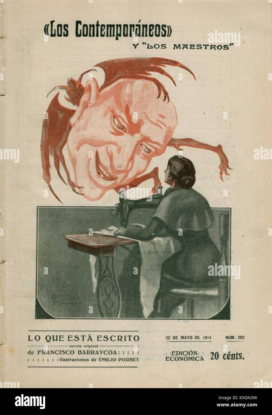 1914-05-22, Los Contemporáneos, Lo que está escrito, de Francisco Barraycoa, Emilio Porset Stock Photo