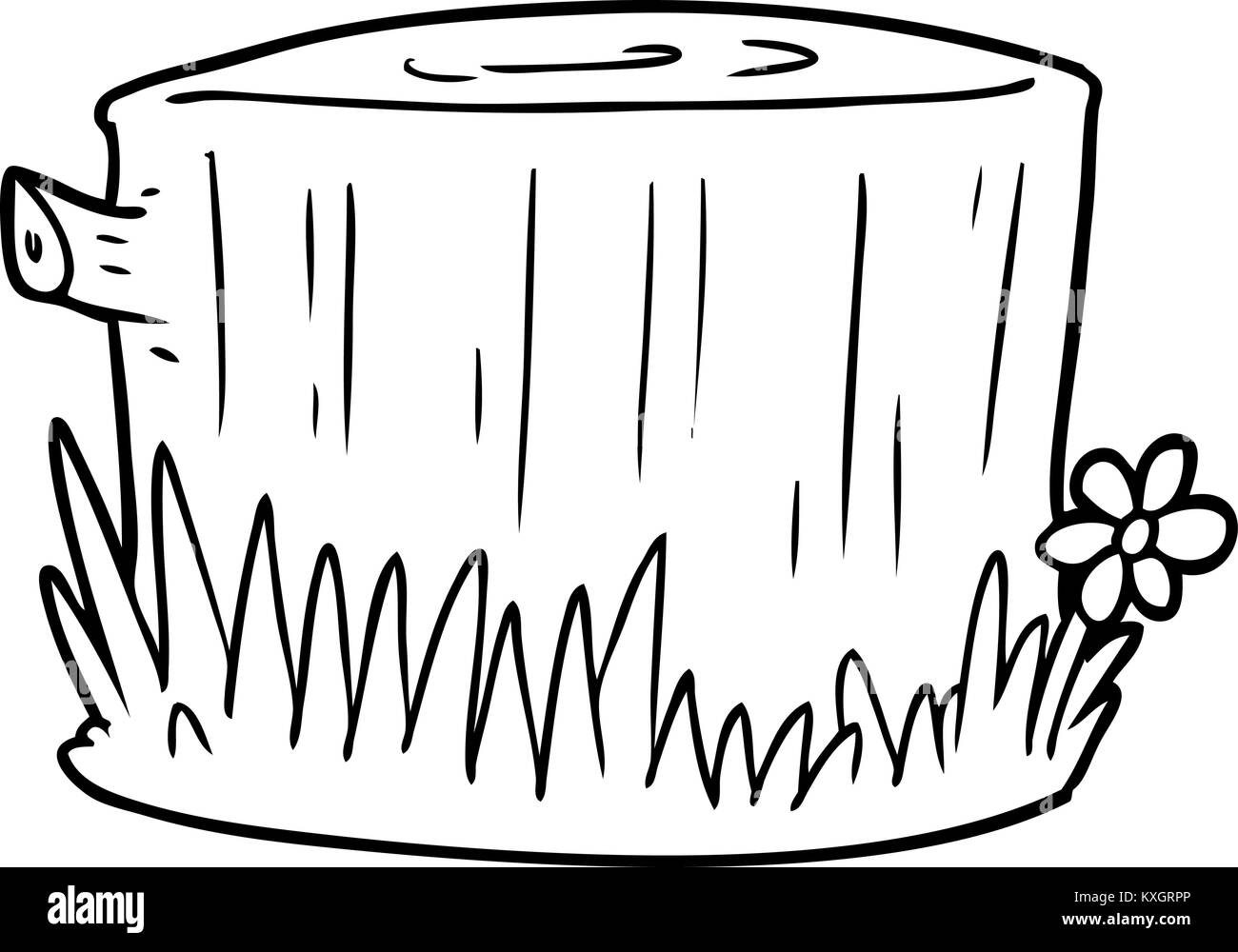 cartoon tree stump Stock Vector Image & Art Alamy