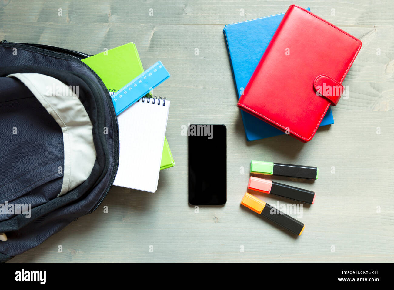 School supplies college hi-res stock photography and images - Alamy