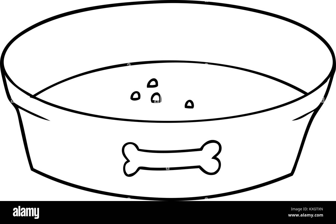 cartoon empty dog food bowl Stock Vector Image & Art - Alamy
