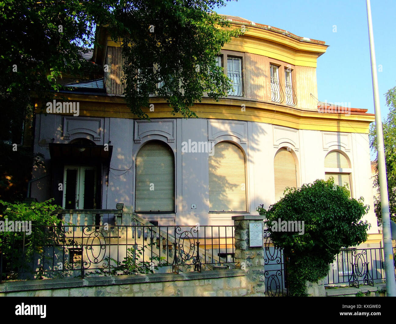 Abay Nemes Oszkár lakóház Pécs Stock Photo - Alamy