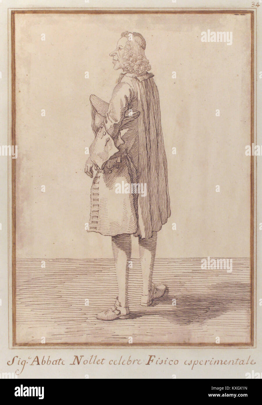 Abbé JeanAntoine Nollet MET 1972.82 Stock Photo Alamy