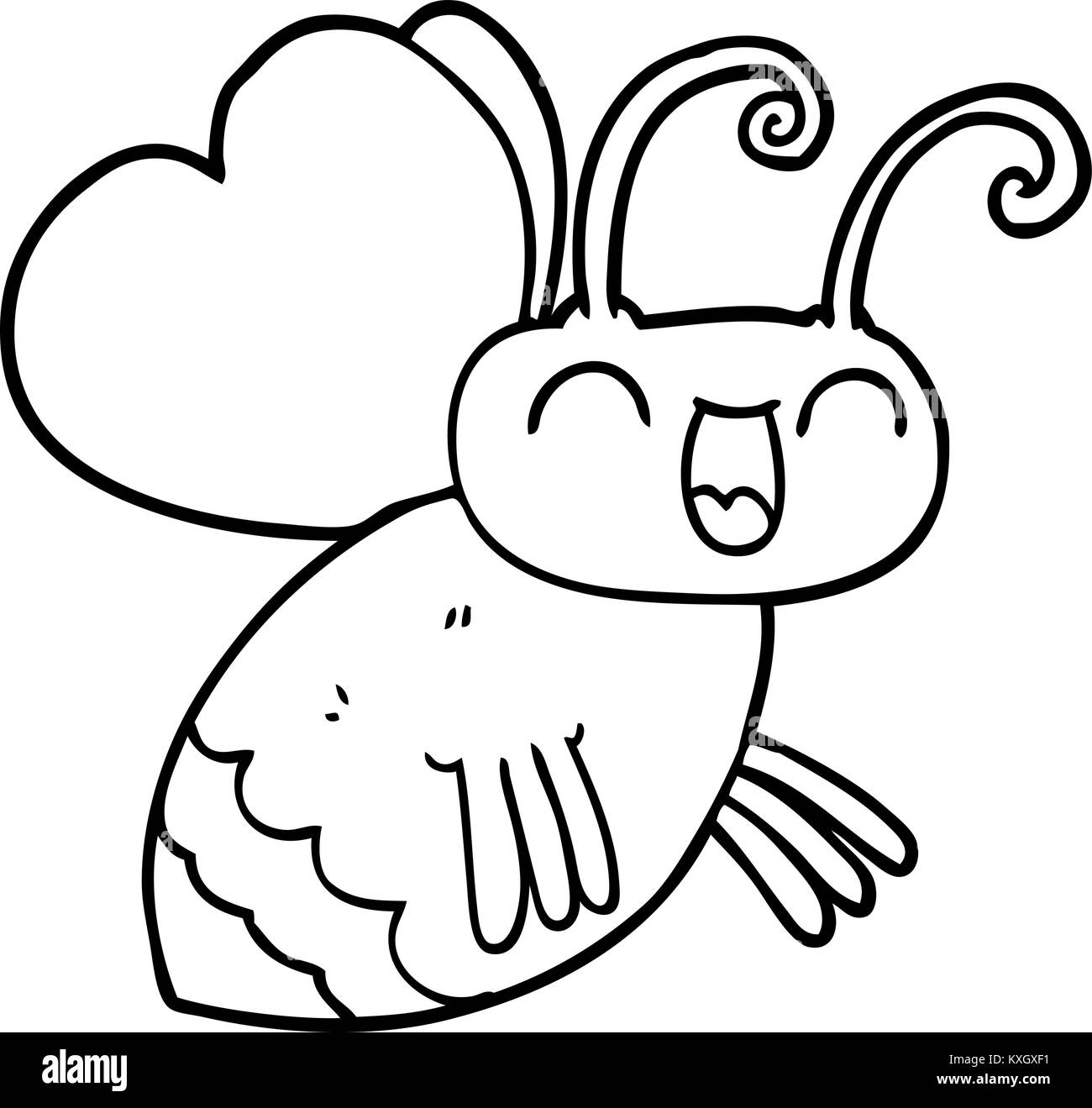 Cartoon bug Black and White Stock Photos & Images - Alamy
