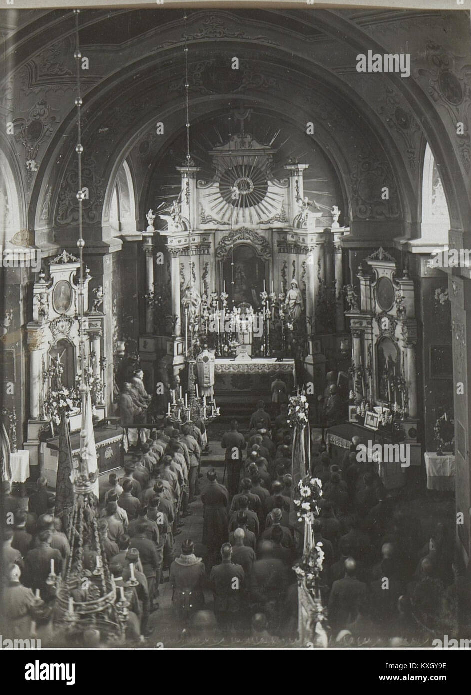 Abschiedsgottesdienst anlässlich d. Auflösung d.7.A.K.am 14.4.1918. (BildID 15666112) Stock Photo