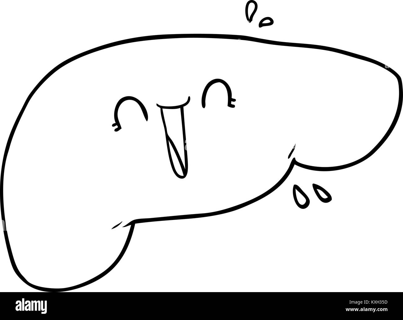 Cartoon liver Black and White Stock Photos & Images - Alamy