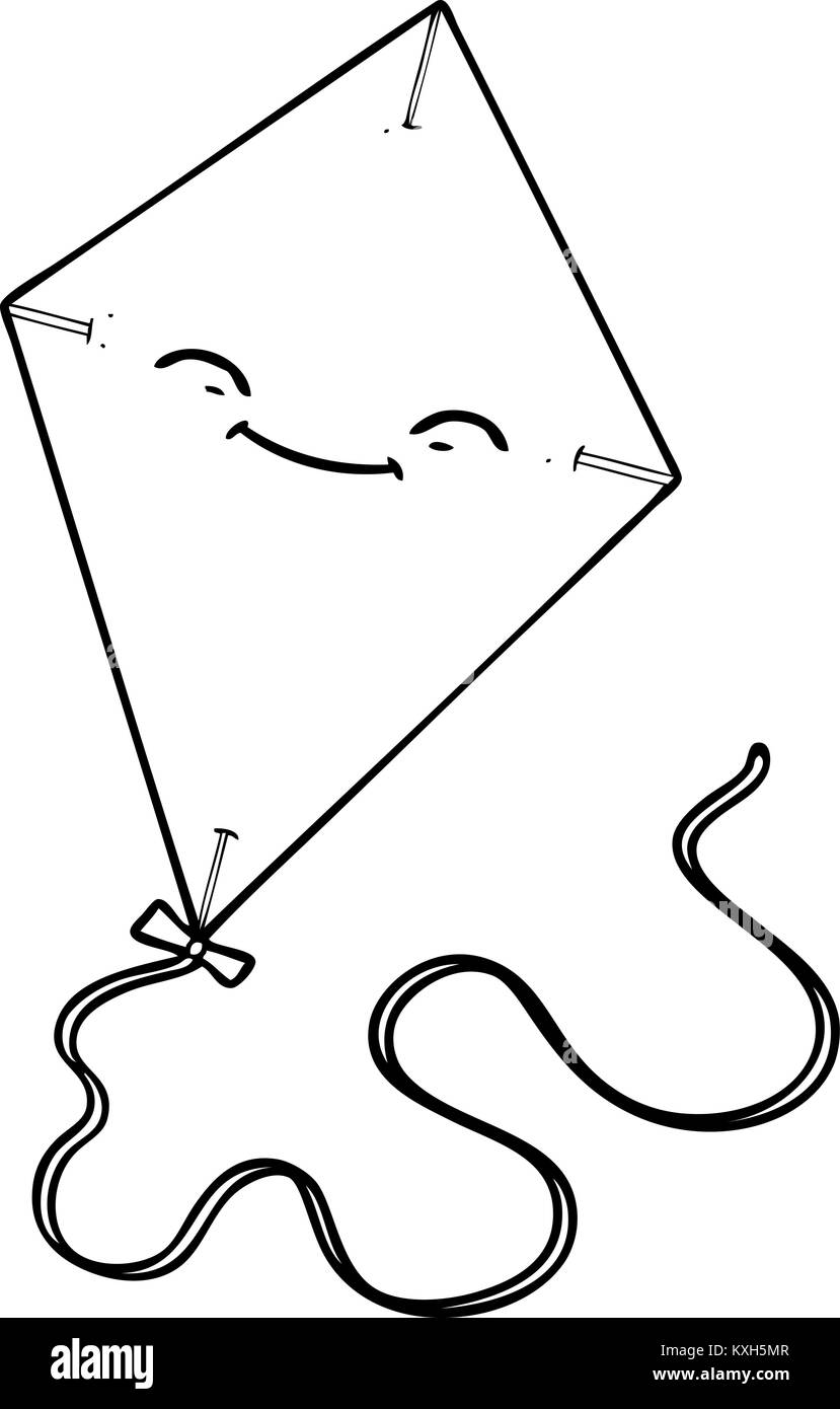 Kite Drawing Black and White Stock Photos & Images - Alamy