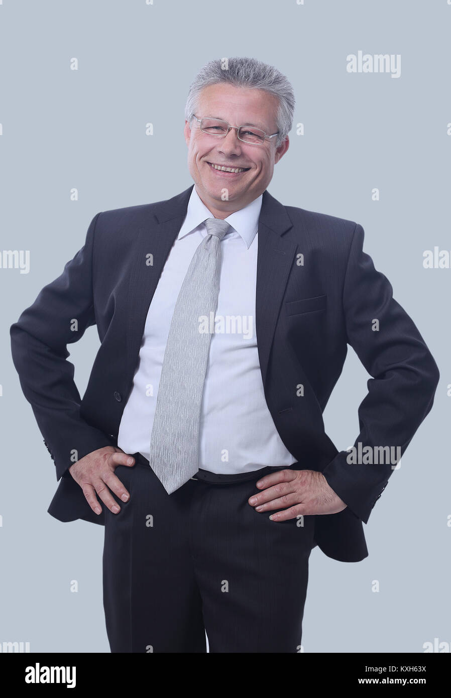 Full length portrait of confident mature businessman in formals Stock ...