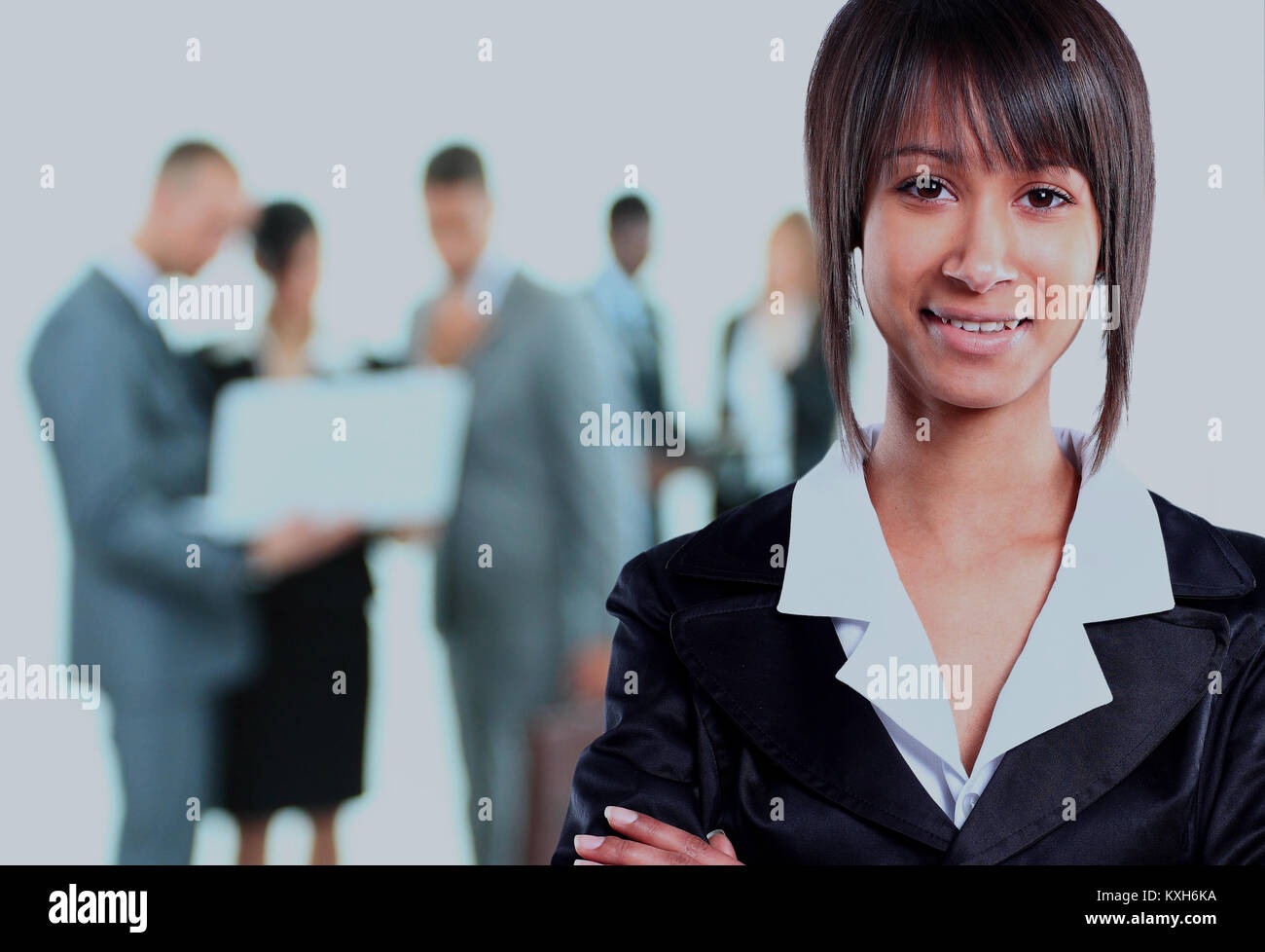 Portrait of a beautiful young business woman Stock Photo - Alamy