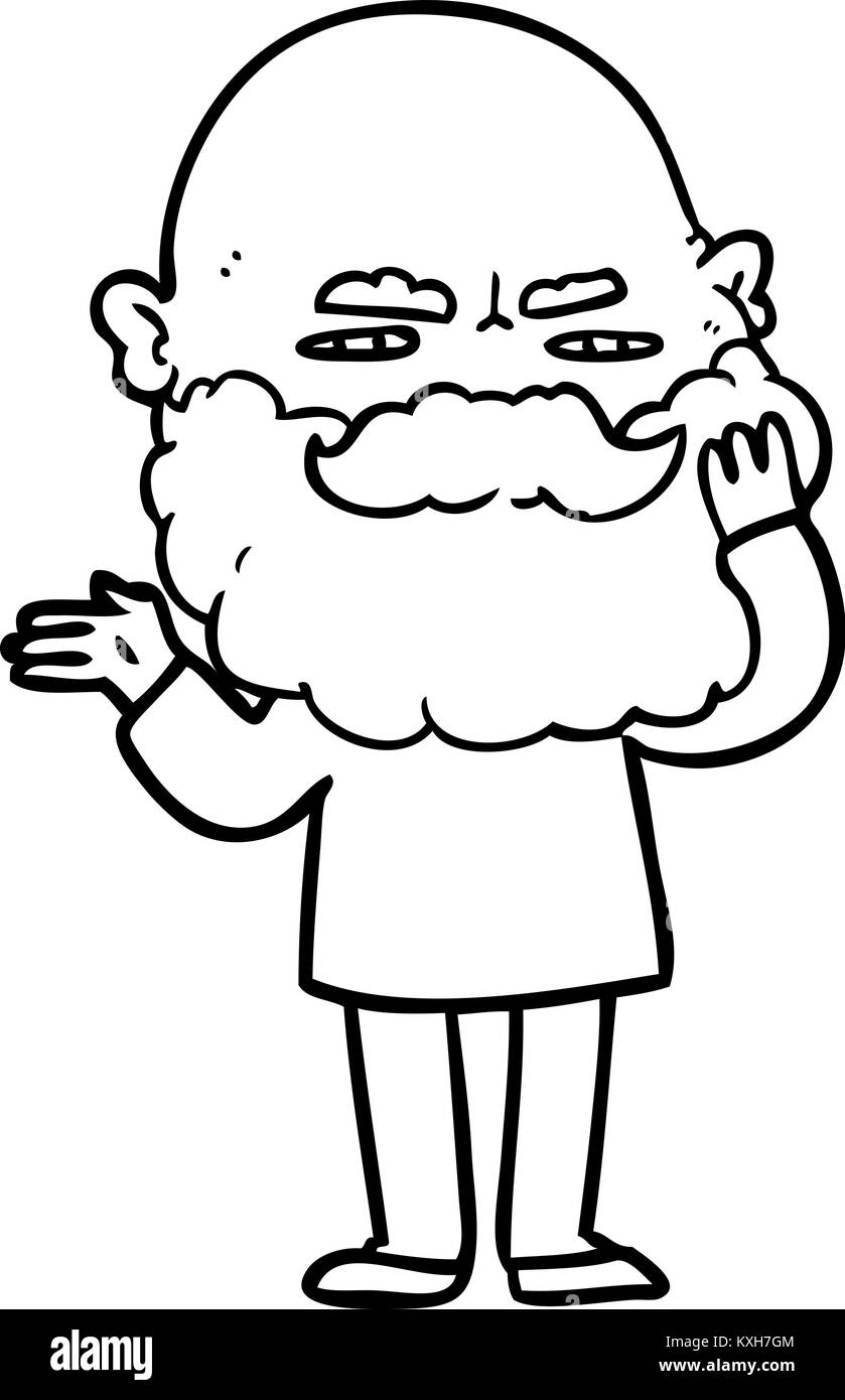 Grumpy old man Black and White Stock Photos & Images - Alamy