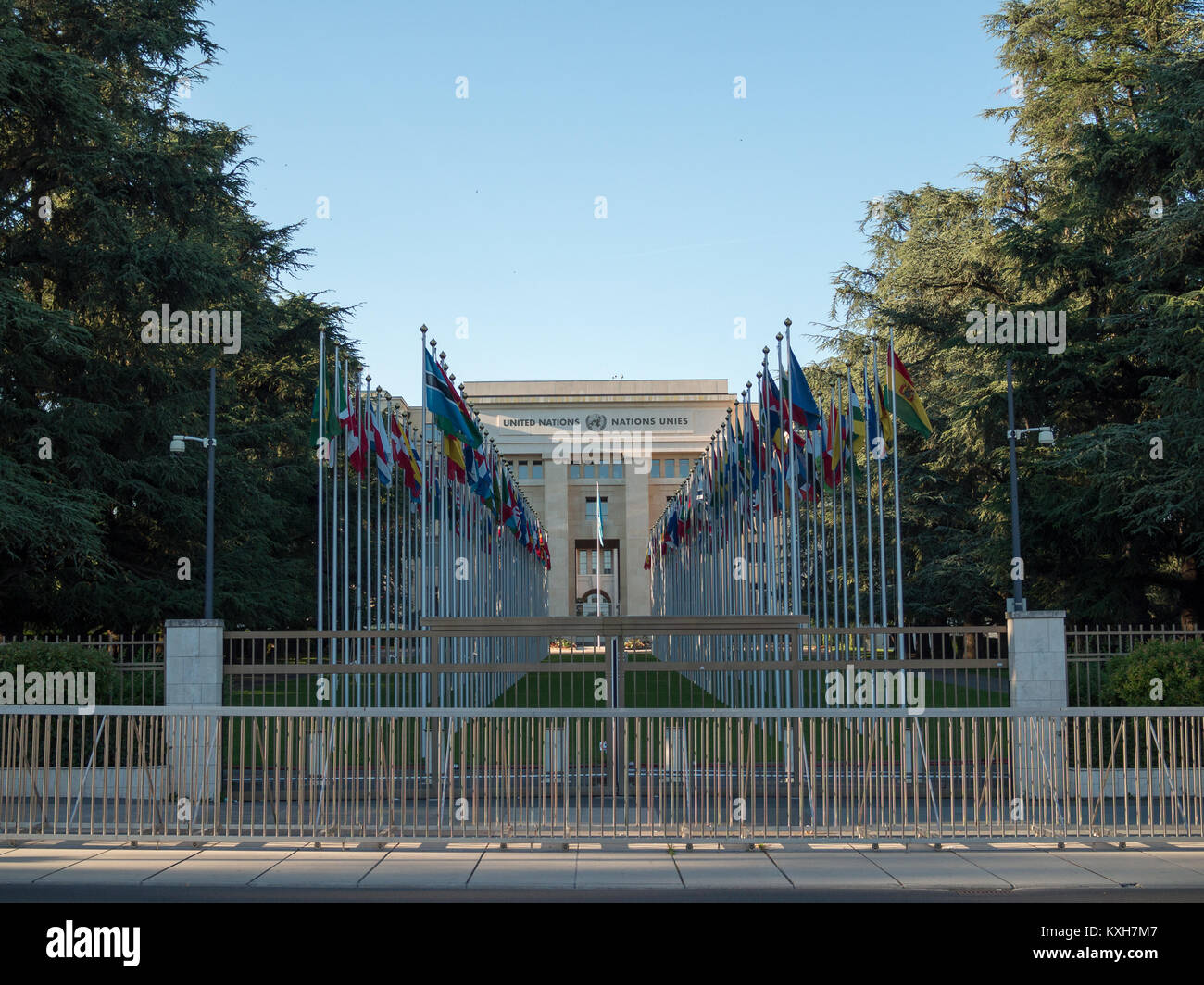 The United Nations, Geneva Stock Photo