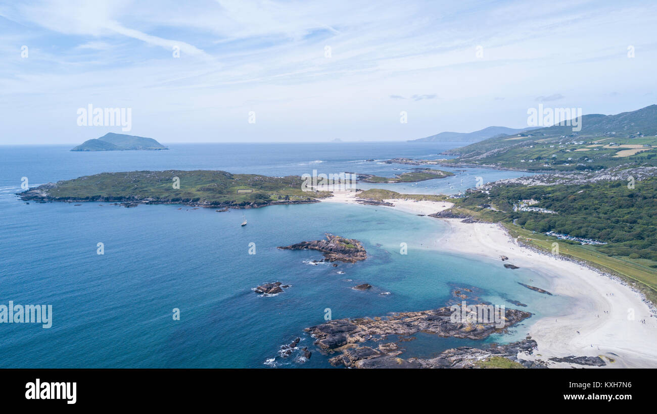 Aerial Photo of Ireland; Kerry beach Stock Photo