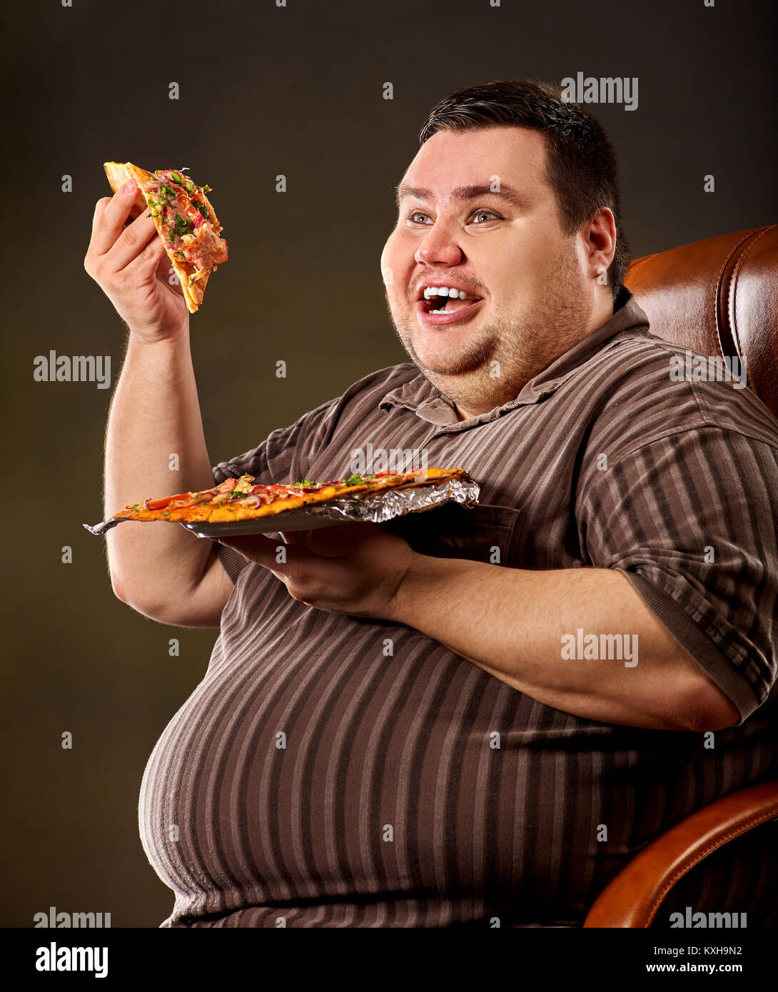 fat person eating