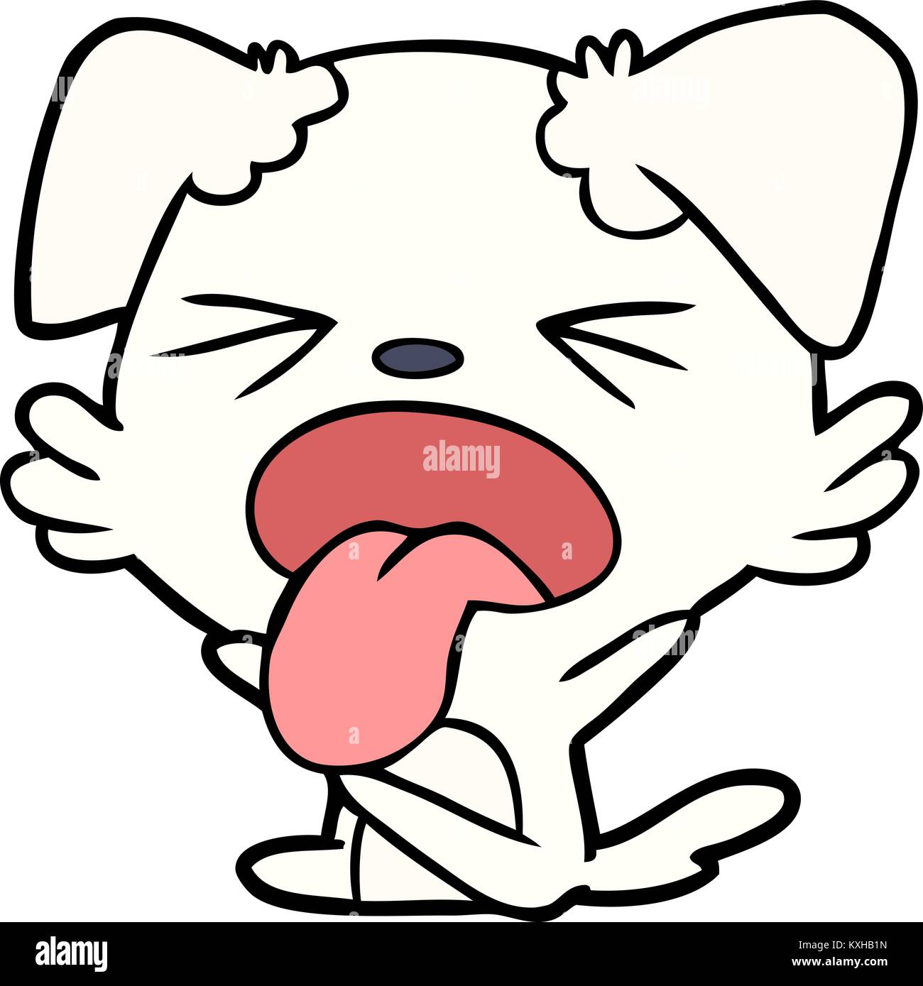 cartoon dog throwing tantrum Stock Vector Image & Art Alamy