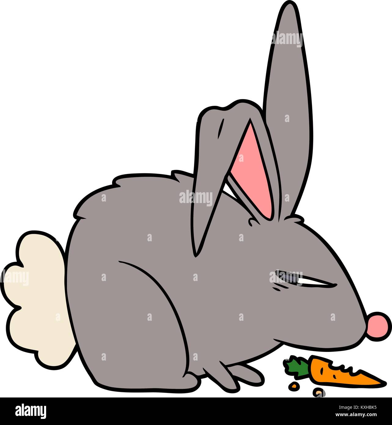 An Indignant Rabbit cartoon annoyed rabbit Stock Vector Image & Art - Alamy