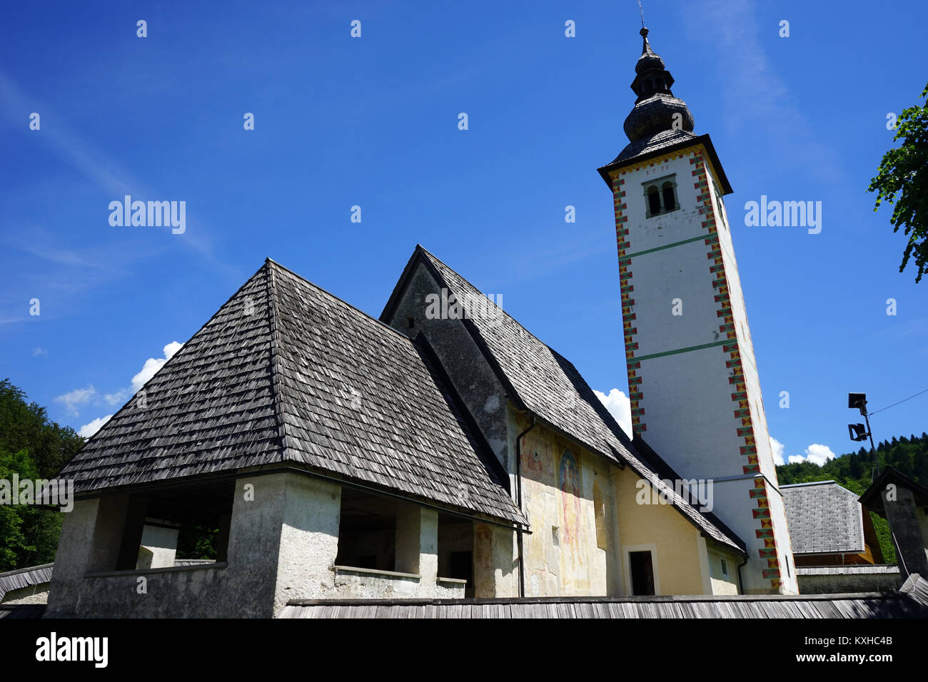 Church of St John the Baptist in Bohinj, Slovenia Stock Photo - Alamy