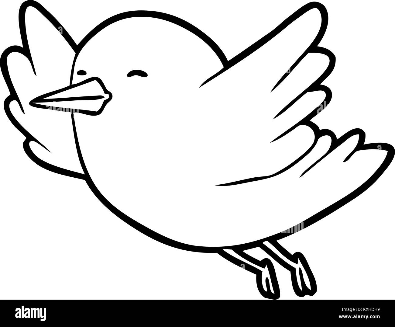 line drawing of a bird flying Stock Vector Image & Art   Alamy