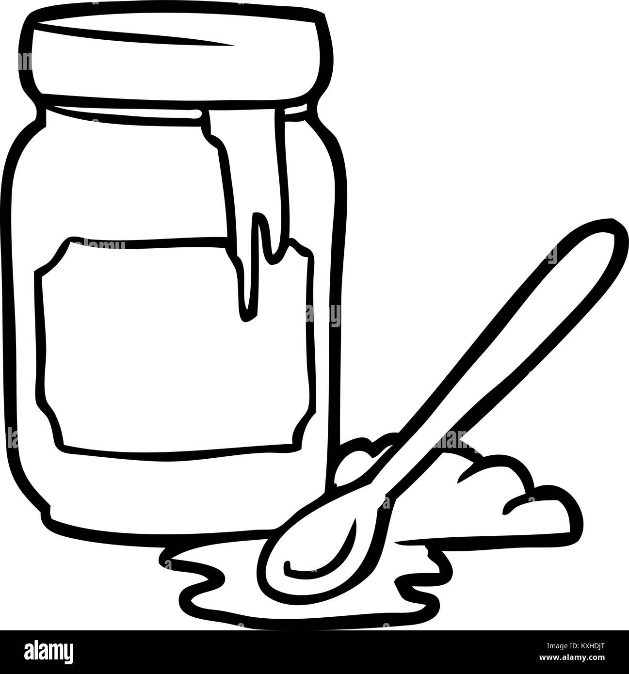 Honey Jar Black and White Stock Photos & Images Alamy
