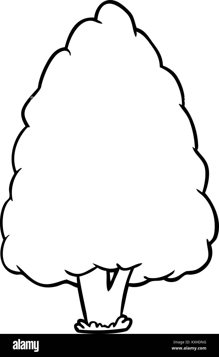 line drawing of a tall tree Stock Vector Image & Art - Alamy