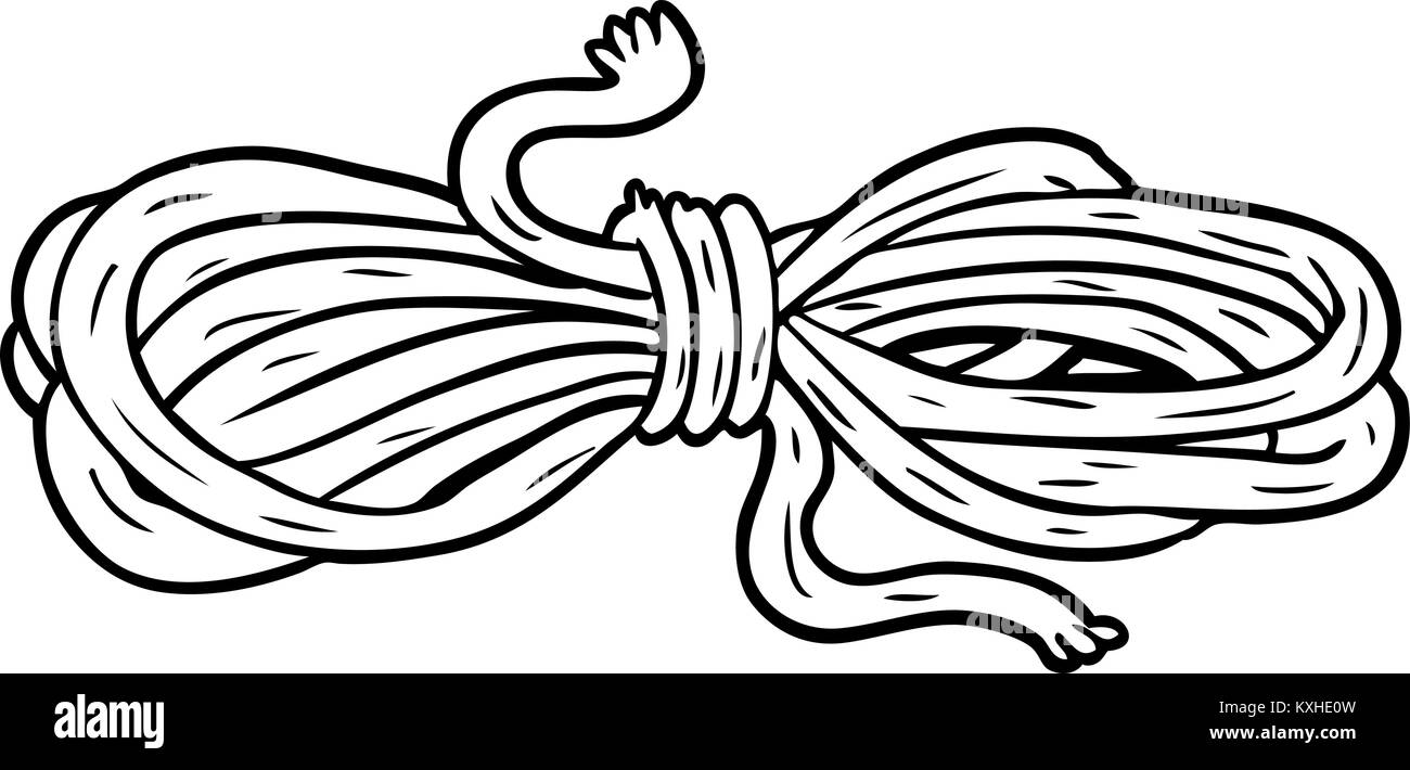 line drawing of a rope Stock Vector