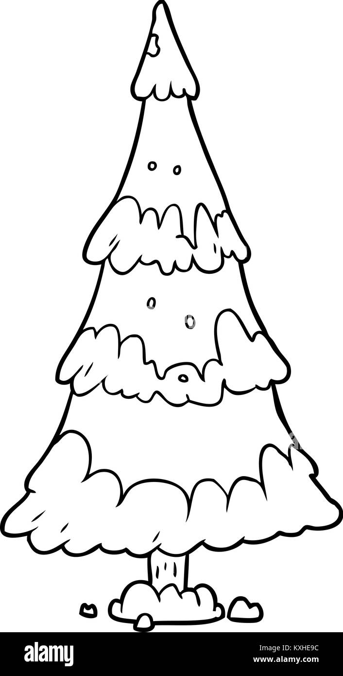 63+ Christmas Tree Cartoon Image Easy