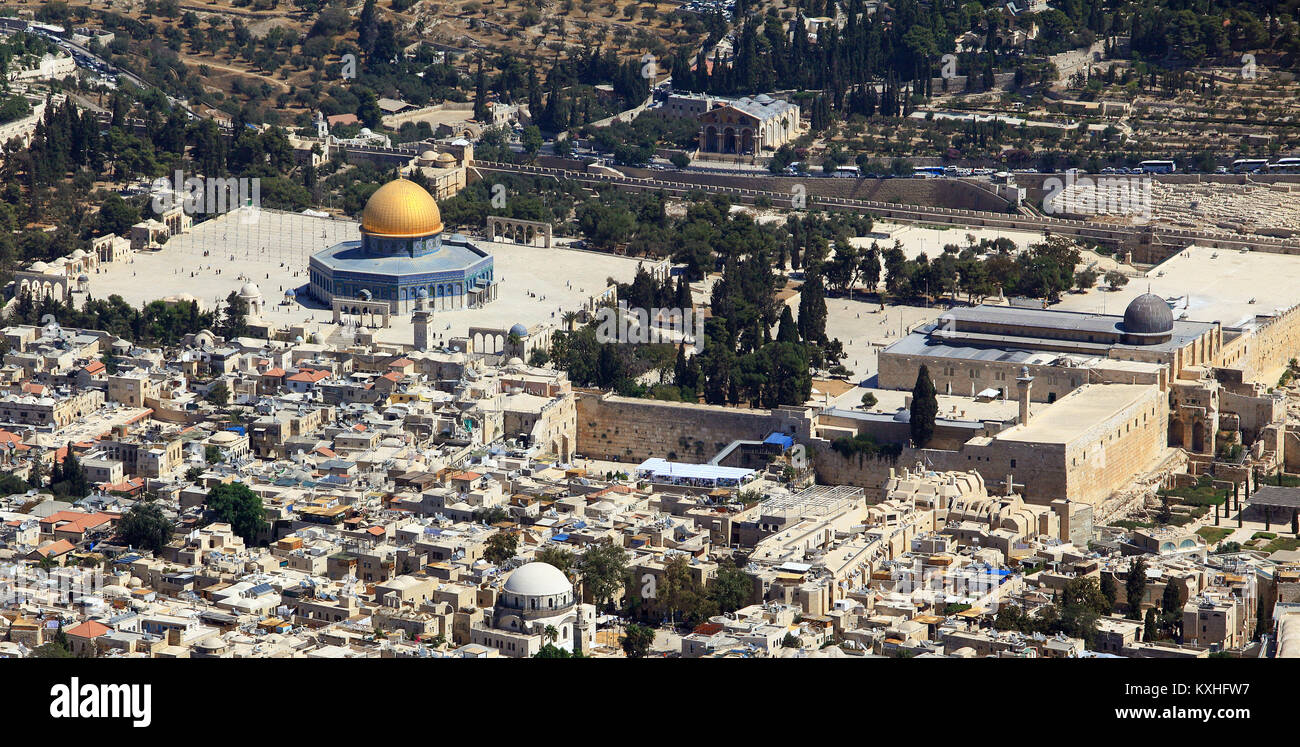 Jerusalem, Old City Israel, Aerial View Stock Photo Alamy