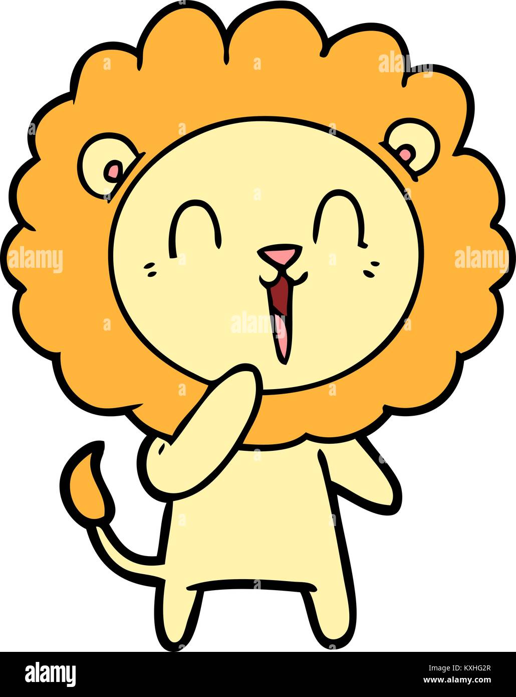 laughing lion cartoon Stock Vector Image & Art - Alamy