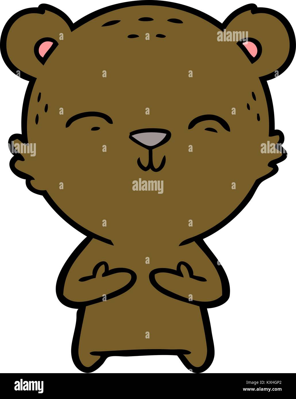 happy cartoon bear Stock Vector Image & Art - Alamy