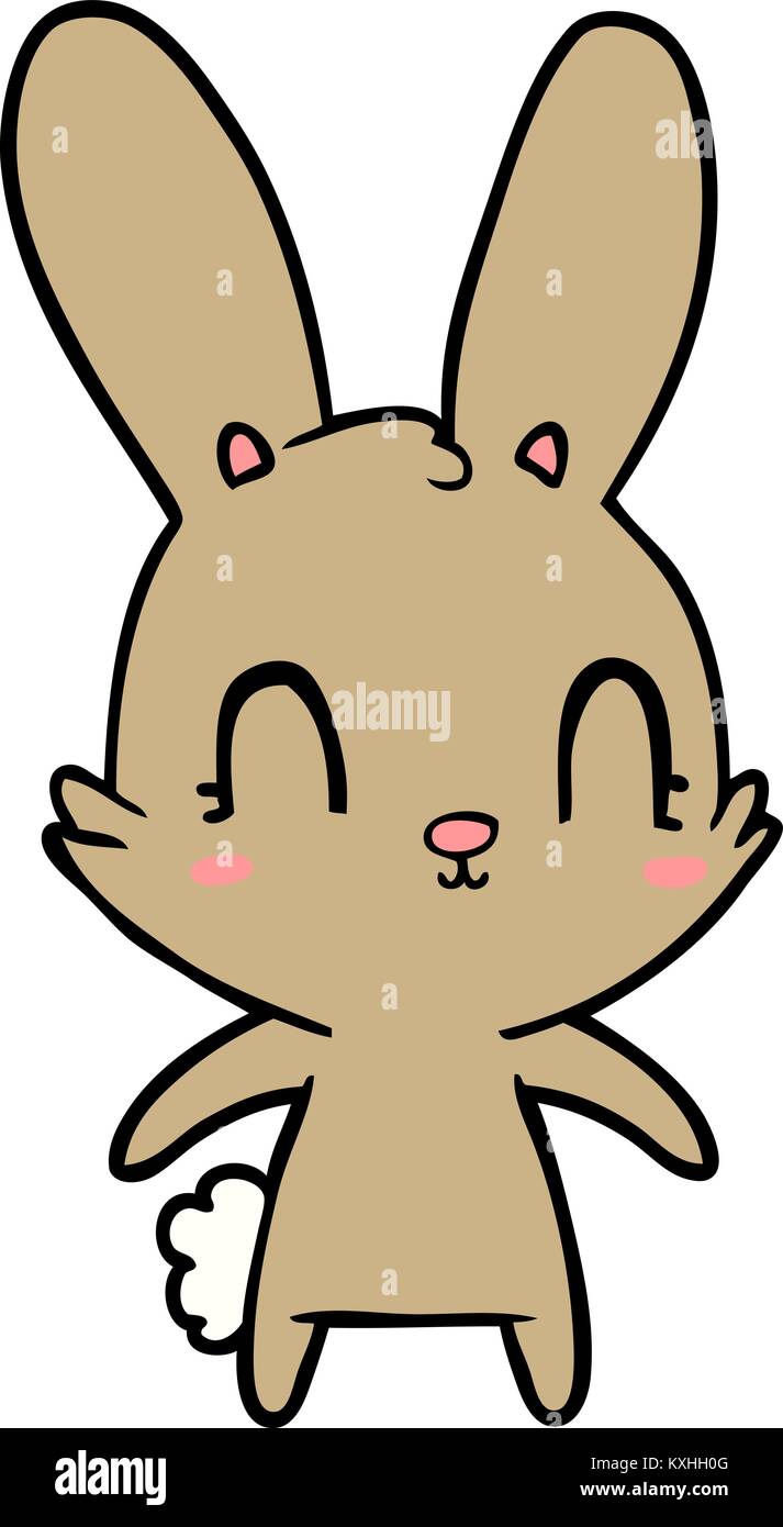 cute cartoon rabbit Stock Vector Image & Art - Alamy