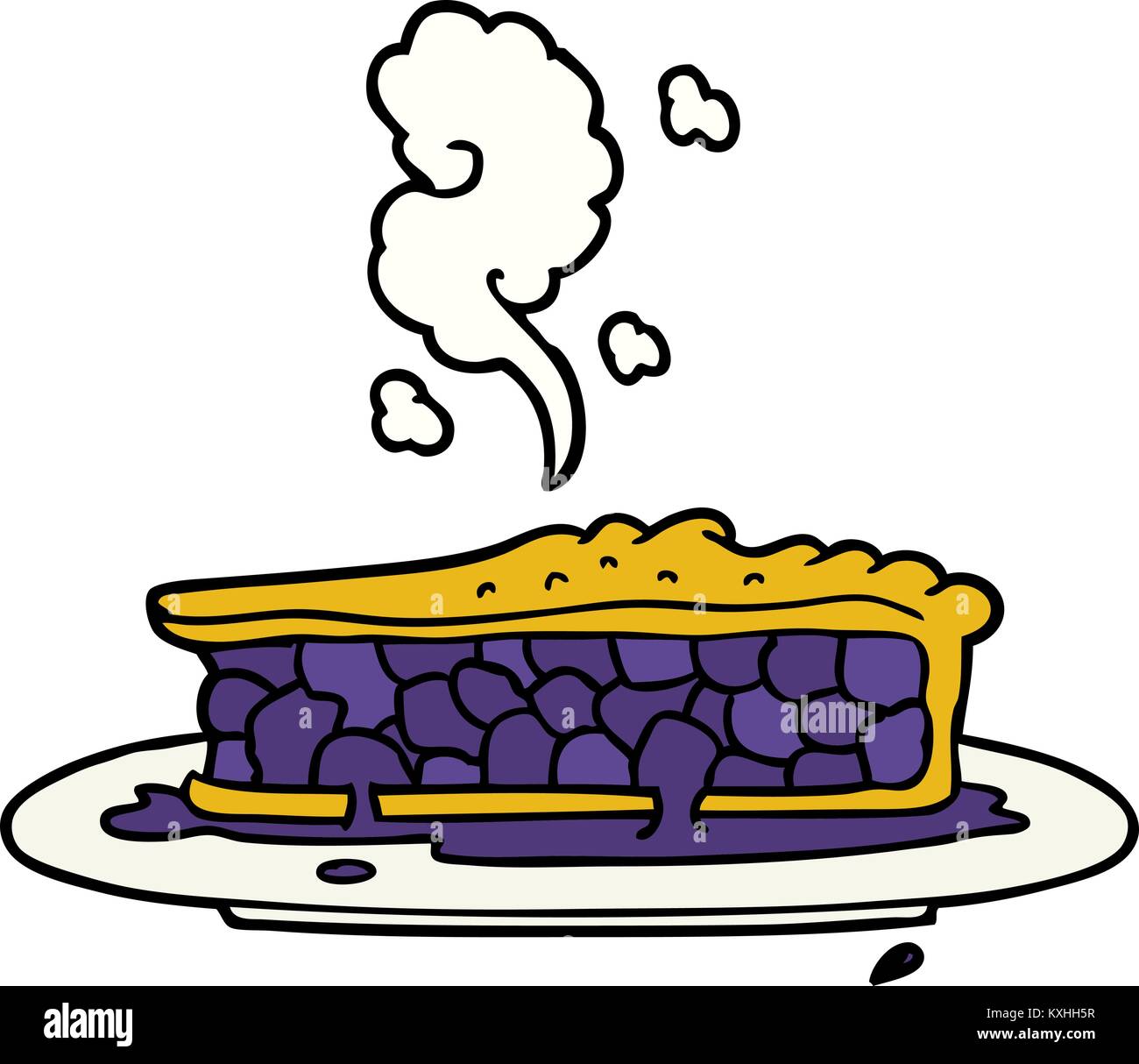 cartoon blueberry pie Stock Vector Image & Art Alamy