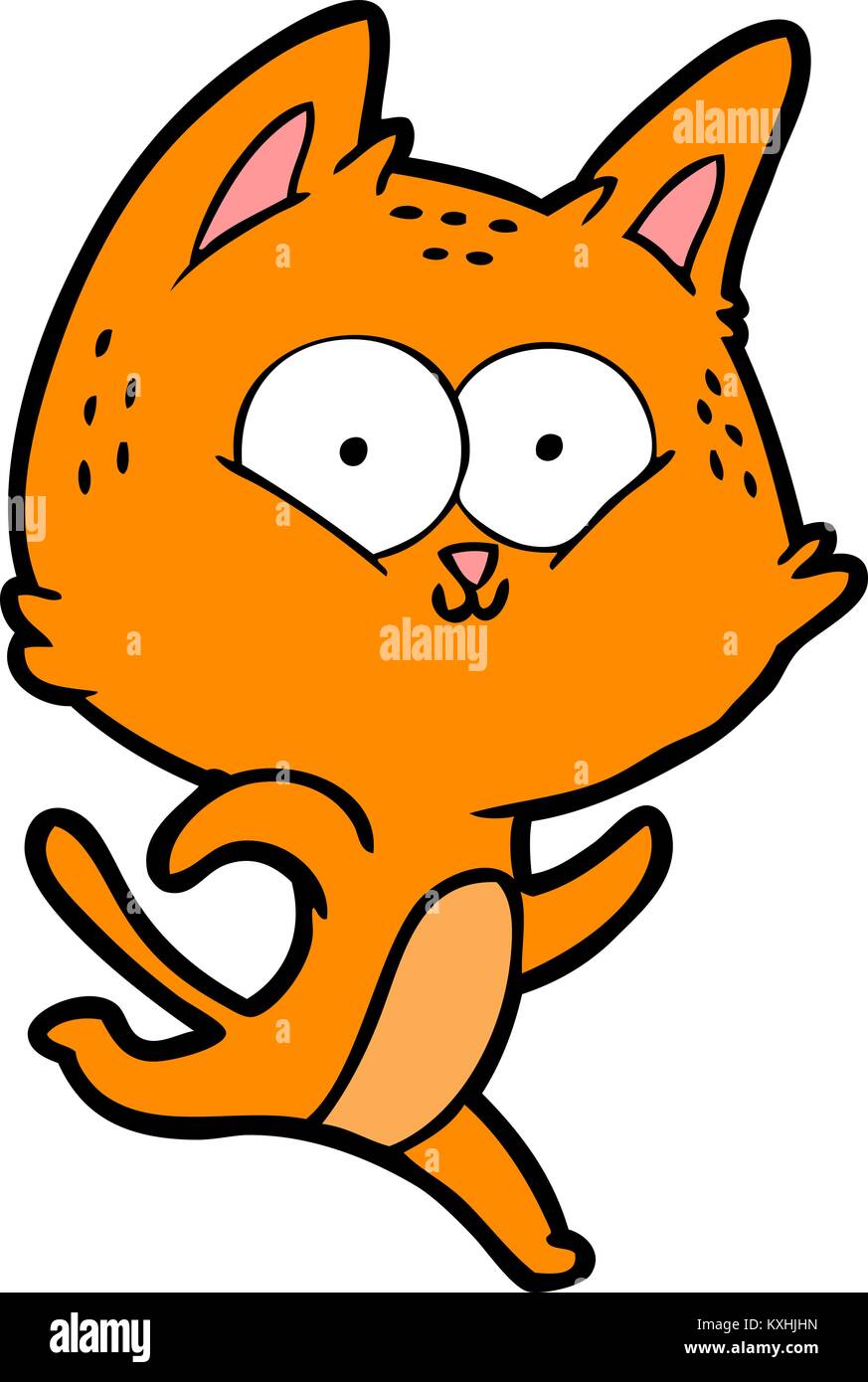 Cartoon Cat Running Stock Vector Image And Art Alamy