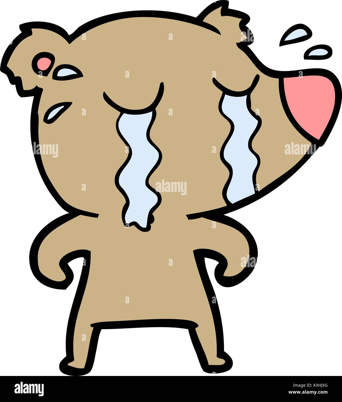 cartoon crying bear Stock Vector Image & Art - Alamy