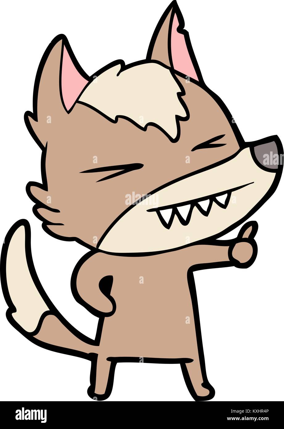angry wolf cartoon Stock Vector Image & Art - Alamy