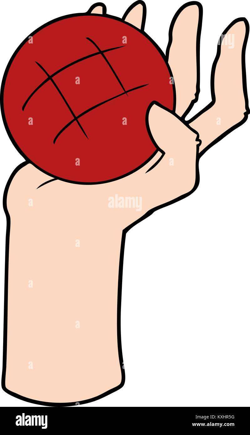 cartoon hand throwing ball Stock Vector Image & Art Alamy