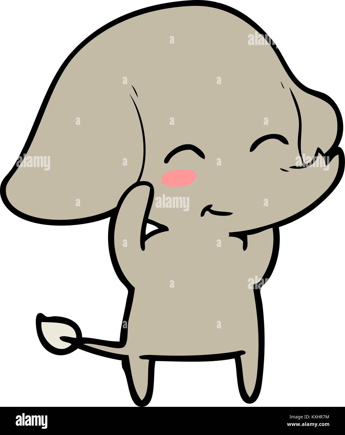 cute cartoon elephant Stock Vector Image & Art - Alamy