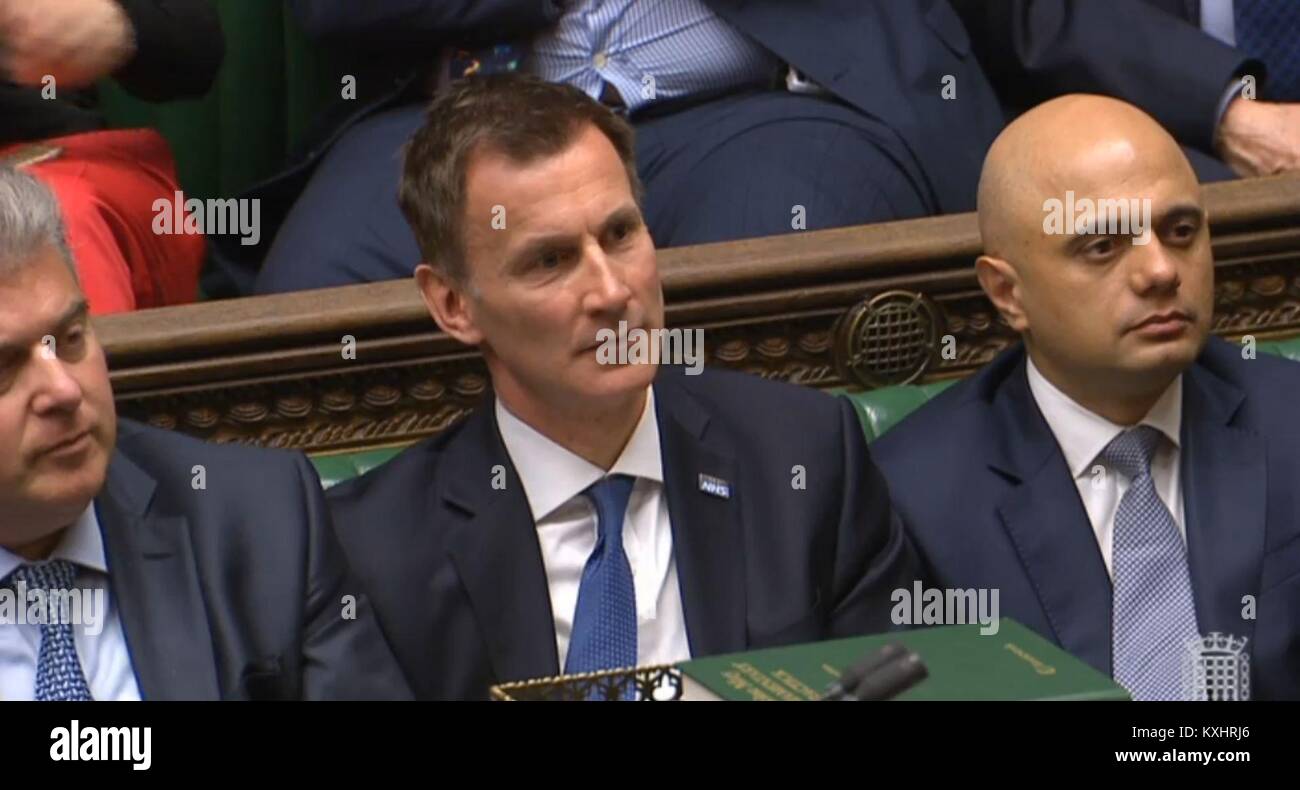Health Secretary Jeremy Hunt during Prime Minister's Questions in the ...